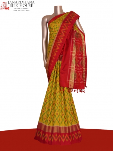 Designer Exclusive Handloom Ikat Soft Silk Saree